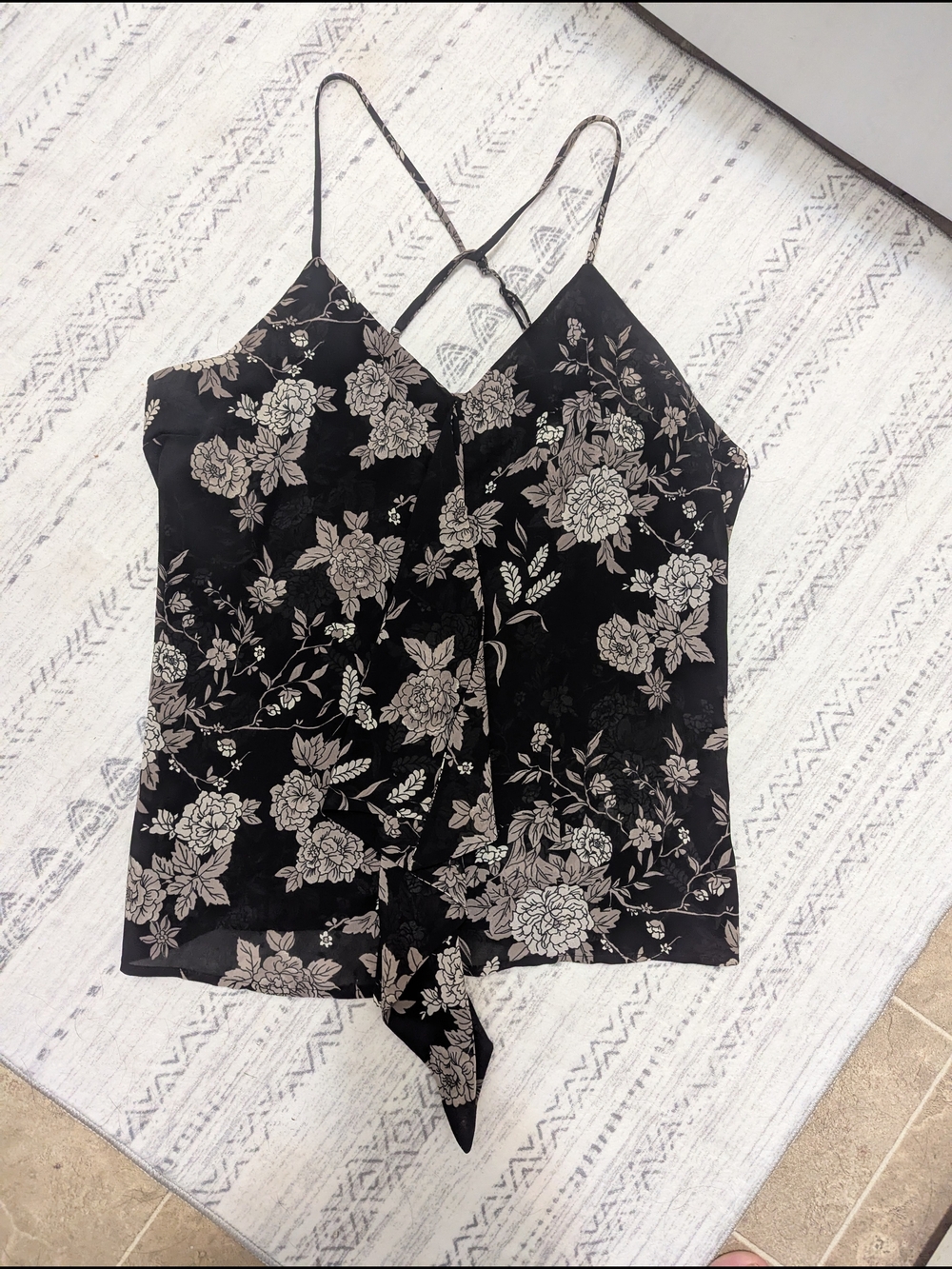 Kismet Black Floral Cami Top